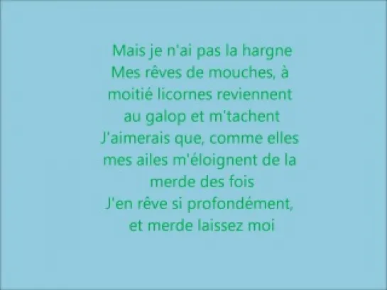 Pipi au lit de Stromae paroles