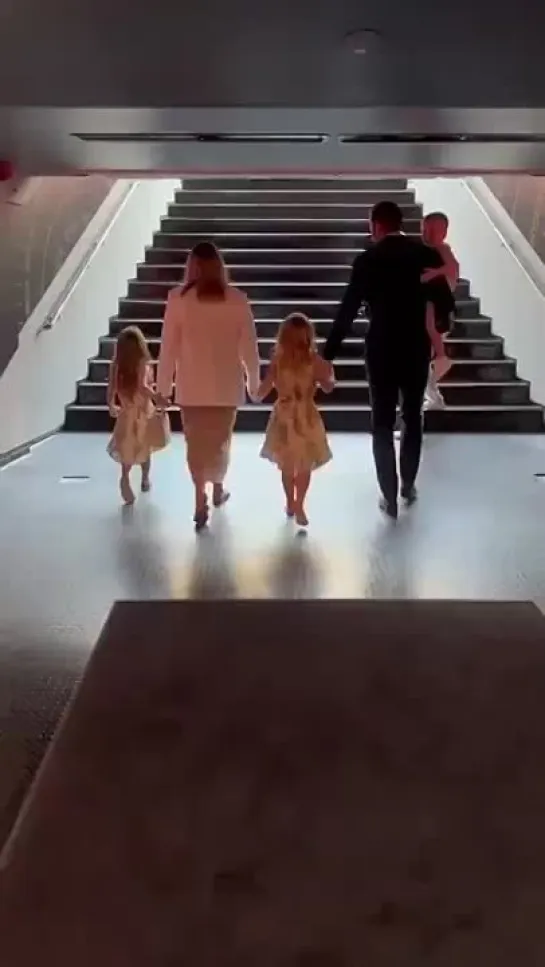 Harry Kane with his family at Allianz Arena