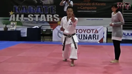 Hasegawa Yukimitsu teaching kata Annan (Ryuei ryu) + bunkai - Karate All Stars 2