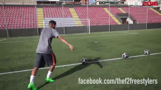 NEYMAR Jr. Crossbar Challenge!...  The F2 Freestylers