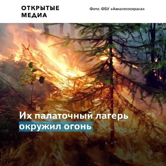 «Чуть не сдохли!» Под Тюменью пожарные спаслись от лесного огня в ледяной реке