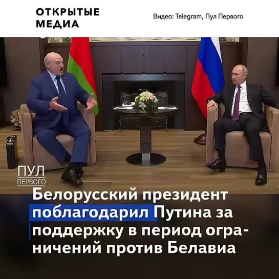 Лукашенко привёз Путину чёрный чемодан