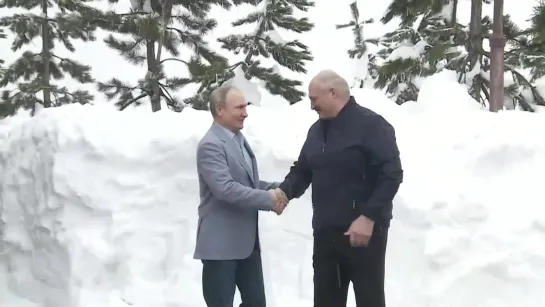 Встреча Владимира Путина и президента Белоруссии Александра Лукашенко 20.02.2021  (Громкий звук)