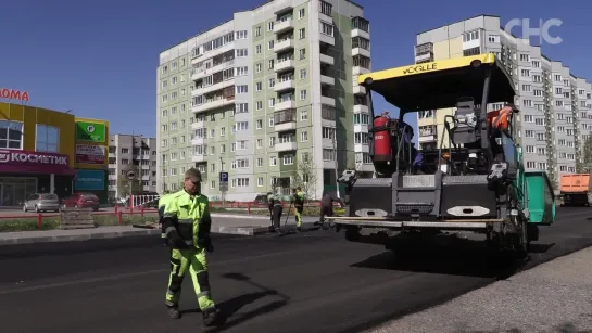 Приступили к асфальтированию