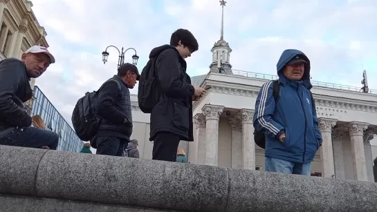 Три вокзала. Москва. Пикет в поддержку армии и спецоперации по зачистке фашизма на Украине. 2022.10.14