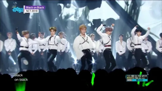 180421 NCT 2018 - Black on Black @ Music Core