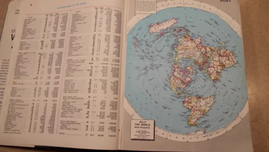 Flat Earth Map() In Hammond atlas, ©1971 (720р)