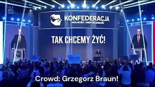 🇵🇱 #Польша. Сопредседатель польской ультраправой политической коалиции «Конфедерация свободы и независимости» Гжегож Браун