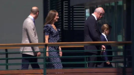 George Joins Kate and Will for Mens Wimbledon Final