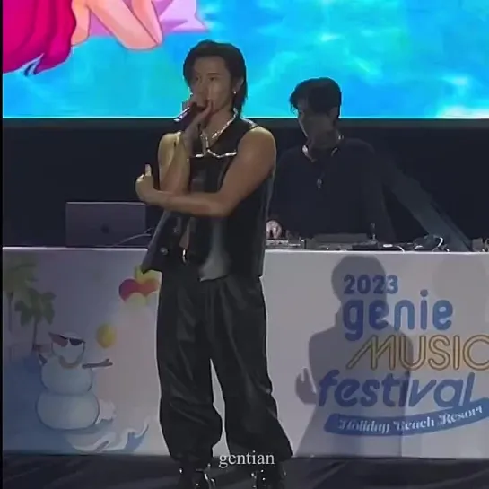 [VK][231209] I.M fancam Talk time @ 2023 Genie Music Festival - Holiday Beach Resort