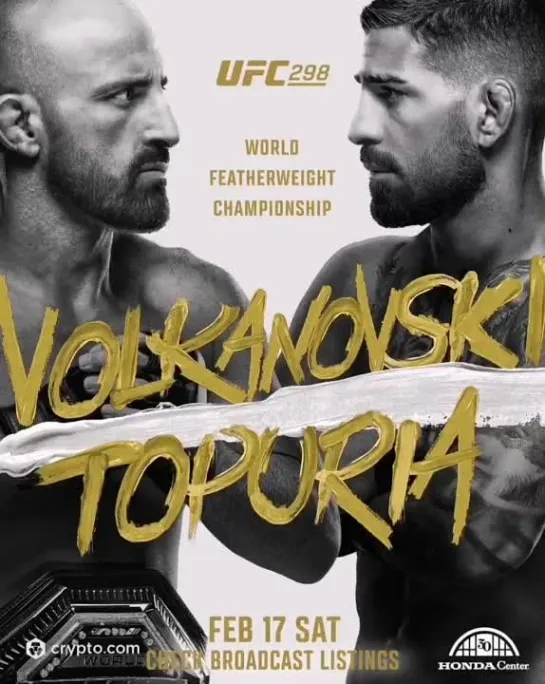 Стердаун главных боёв #UFC298