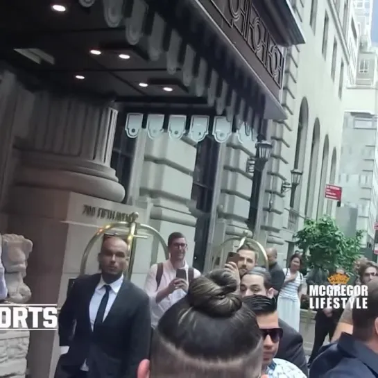 Conor McGregor at New York today