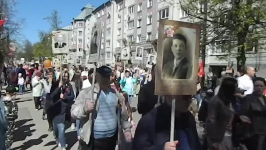 Бессмертный полк. г.Бор Нижегородская обл. 9 мая 2018 года.