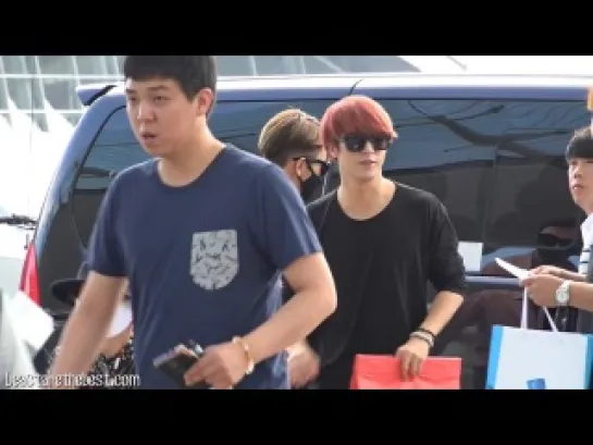 [Fancam] BEAST 140801 - Heading to Shenzhen (Incheon airport)