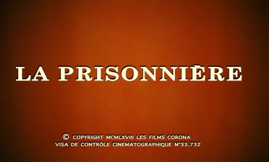 Пленница / La Prisonnière / Woman in Chains (1968) dir. Henri-Georges Clouzot [1080p] (ENG SUB)