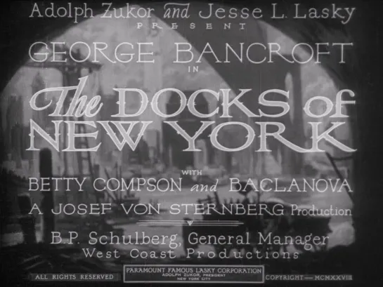 Пристани Нью-Йорка / The Docks of New York (1928) dir. Josef von Sternberg [1080p] (RUS SUB)