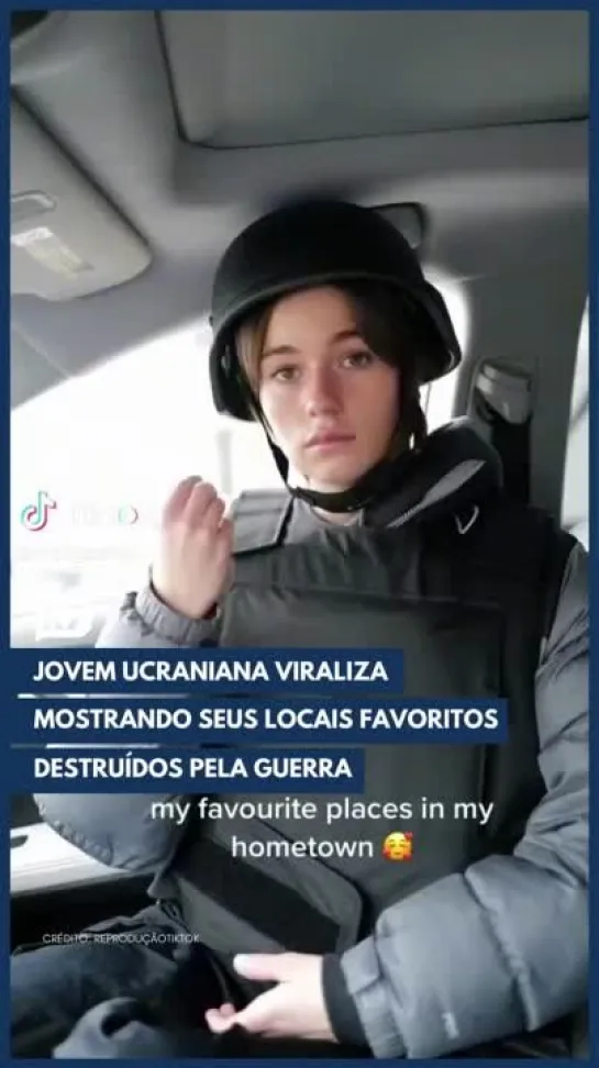 Anna Malygon é uma jovem ucraniana que está usando o perfil no TikTok