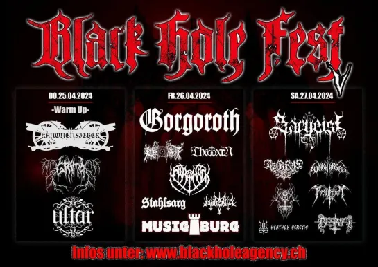 Gorgoroth - live at Musigburg, Aarburg, Switzerland ( Full Set ) 26.04.2024