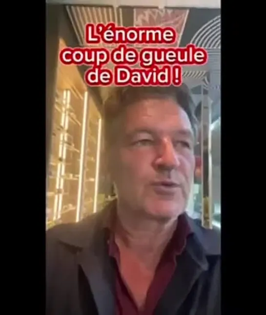 La minute de Ricardo - L'énorme coup de gueule de David !