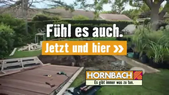 Реклама строительных материалов от Hornbach, Германии