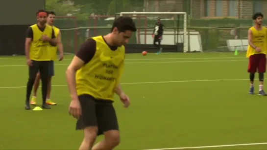 Sidharth Malhotra, Ranbir Kapoor and Dino Morea at #CelebrityClasico practice