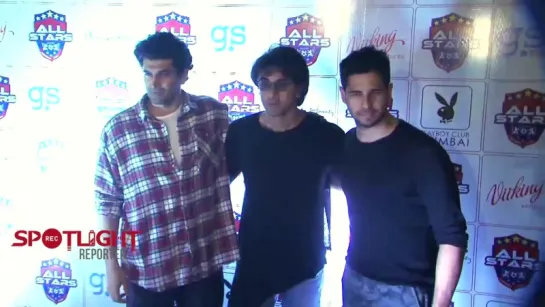 Sidharth Malhotra, Ranbir Kapoor and Aditya Roy Kapur At The Red Carpet Of Celebrity Football Team P