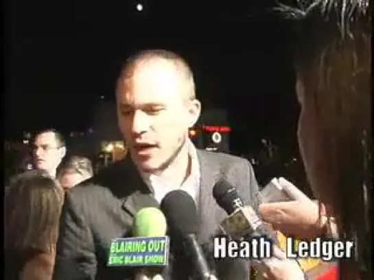 Heath Ledger on the red carpet