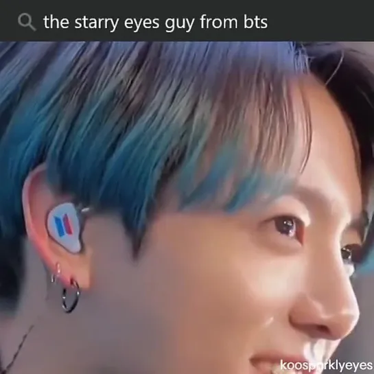 the starry eyes guy from bts