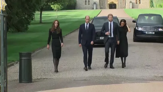 Harry and Meghan with William and Kate at Windsor