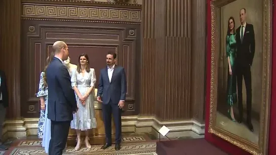 William and Kate See Their First Official Painting