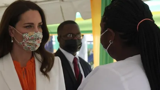 William and Kate Visit Maternity Ward, Jamaica