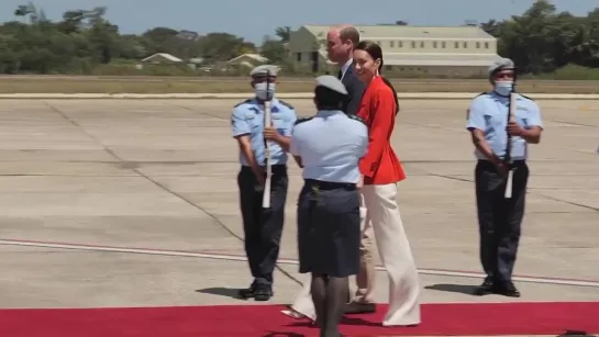 William and Kate leave Belize