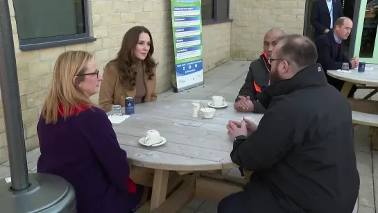 William and Kate Cuddle Adorable Puppy in Lancashire