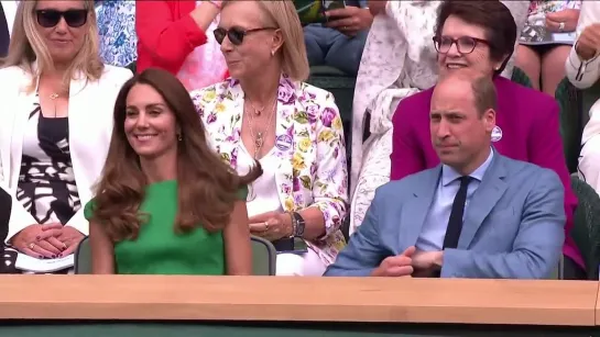 William and Kate for Womens Wimbledon Final