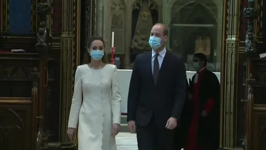 Prince William and Kate Visit Westminster Abbey Covid Vaccination Cent