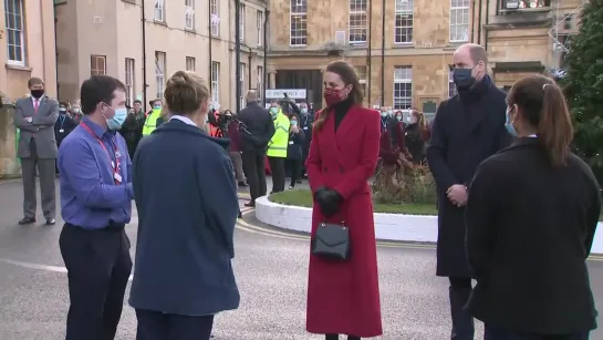 Prince William and Kate Meet Staff at the Royal Berkshire Hospital