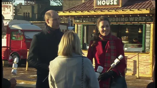 Prince William and Kate Try Toasted Marhsmallows at Cardiff Castle