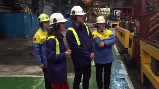 The Duke and Duchess of Cambridge are visiting Tata Steel in Port Talbot