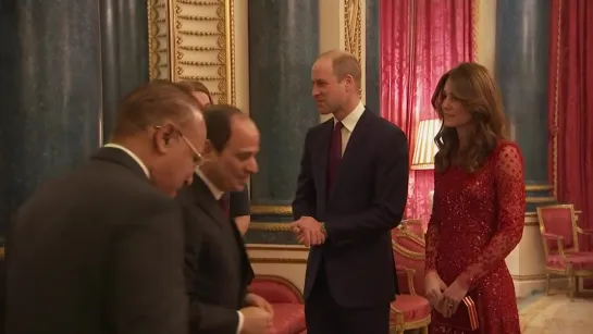 The Duke and Duchess of Cambridge have hosted a glittering Buckingham Palace reception for leaders from the African continent.