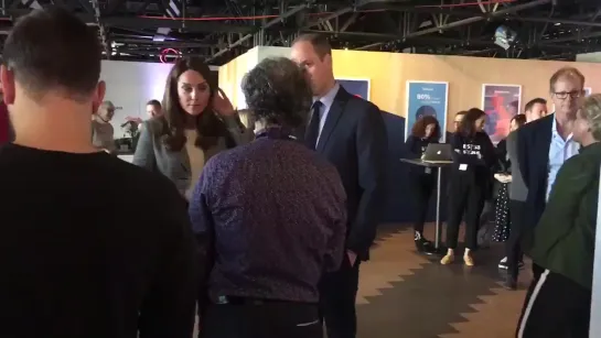 The Duke and Duchess of Cambridge meeting Ian Russell