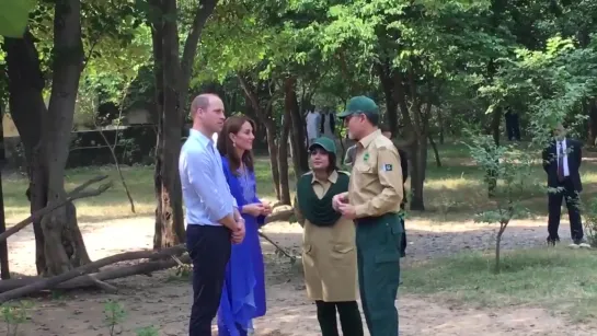 Princess Kate and Prince William chat to research associate Asirra Ghulam