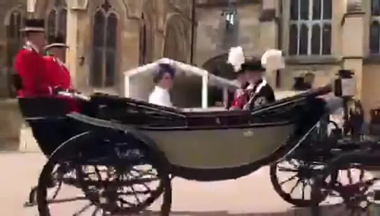 The Duke and Duchess of Cambridge depart the GarterDay service