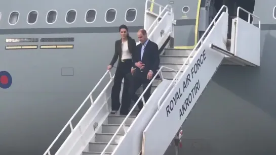 The Duke and Duchess of Cambridge have arrived at RAF Akrotiri