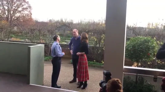 The Duke and Duchess of Cambridge have arrived at a Christmas party for RAF families at Ke