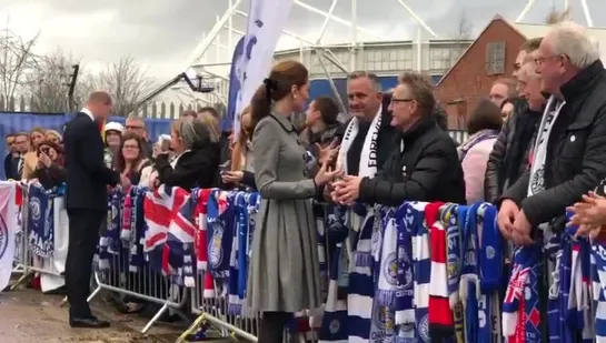 Kate at today’s @LCFC walkabout