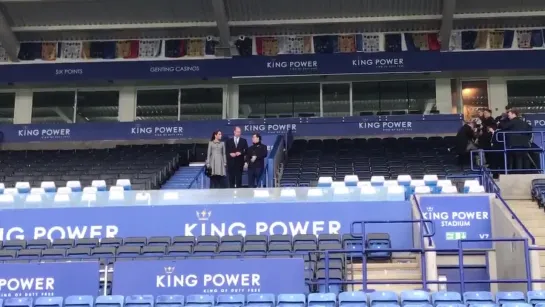 The Duke and Duchess of Cambridge view the King Power Stadium in Leicester