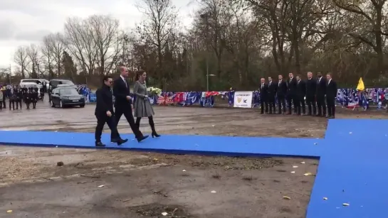 The Duke and Duchess of Cambridge visit Leicester to pay tribute to those who died in the helicopter crash