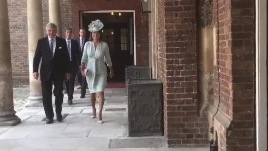 The Godparents and Middletons arrive at Prince Louis’s Christening