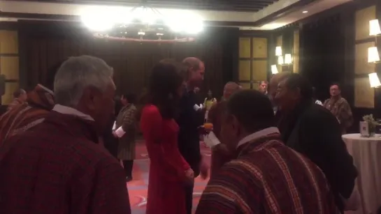 Some more video of Kate chatting to guests this evening