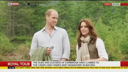 William & Kate talk to the press about the experience & missing their kids after completing their hike